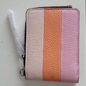 NWT RADLEY LONDON PASTEL STRIPE LEATHER WALLET